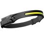 Multi-function LED Rechargeable Head Lamp Zoom Headlamp With Headlight 2IN1