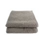 Glodina Black Label Luxury Marathon Snag Proof 550GSM -bath Towel -pack Of 2 -stone