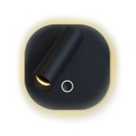 LED Reading Bedroom Wall Light With Backlight 3CCT Adjustable Spot Black - White