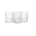 Floral Shaped Whisky Glasses 4 Piece Set 245ML