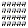 Diy U-shaped Plastic Chair Leg Floor Protectors With Felt Pads 2CM - 20 Piece