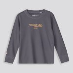 BOYS Wander Club Long Sleeve - 10 Charcoal