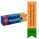 Bakers Wheatsworth Wholewheat Biscuits 200G - 200G