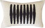 Zulu Pattern 4 Punch Needle Rectangular Scatter Cover - Natural On Oatmeal