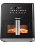 Hisense Air Fryer With Digital Touch Control And Visible Cooking Window 8 Liter Capacity Black