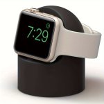 Silicone Smart Watch Stand Dock For Series Wireless Charging Compatible Round Shape Desk Watch Holder With Soft Lining Modern Mi
