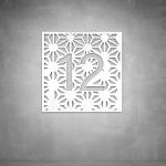 House Number D07 - 300 X 300 Matt White Cool White