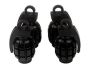Grenade Black Tire Valve Stem Caps For Car Truck Bike Set Of 4