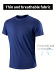 Ultralight Men's T-Shirt - Quick Drying Breathable Sweat Absorbing Shirt For Fitness Gym And Running
