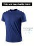 Ultralight Men's T-Shirt - Quick Drying Breathable Sweat Absorbing Shirt For Fitness Gym And Running