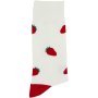 Clicks Trendy Socks Cream With Strawberry 7-11