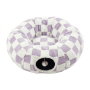 Cat Tunnel Bed Lilac Check