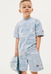 Keith Haring X : Printed Jersey Shorts - Blue patterned