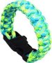 Killer Deals Heavy-duty Paracord Survival/safety/emergency/outdoor Bracelet - Camo Green