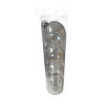 Xmas Ball Glass 10CM Set Of 4 Pieces Irridescent