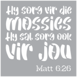 DIE Stencil Hy Sorg Vir