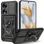 Shockproof Heavy-duty Plastic Phone Case With Metal Kickstand For Honor X9B X8B X6A X5 Plus Magic 6 Lite Honor 90 Lite Camera Pr