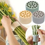 Versatile Large Vase Flower Arranger - Reusable Spiral Bouquet Holder & Stem Fixer Lightweight Plastic Planting Tool For Indoor