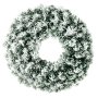 51CM Snowy Oxford Wreath With 140 Tips