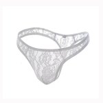 Mens Lace Thong Style Meets Sensation- White