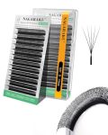 Nagaraku Narrow 5D W Eyelash Extension Small Spacing 5D Clover Lash Supplies Natural Soft Premade Fans Pbt Cluster W Shape Lash