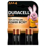 Duracell Plus Aaa Batteries 4 Pack Alkaline Batteries 1.5V LR03 MN2400