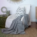Chenille Throw - Plain Wild Dove - 130 X 180 Cm