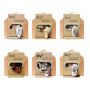 6 Pack Funny Peeking Cat Dog Birthday Cards With Envelopes