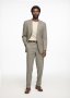 Check Viscose Blend Suit Trousers