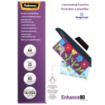 Fellowes Enhance A4 Glossy Pouch - 25PK 80 Micron