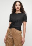 Superbalist Fitted Wrap Over Tee Viscose Lycra - Black