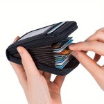 Multi Layers Car Holders Zip Up Casual Lightweight Portable Large Capacity Wallet For Men & Women