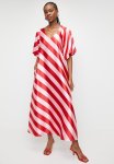 Bernadette Stripe Dress - Redpink