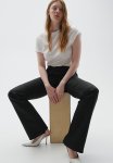 Curvy Fit Bootcut High Jeans - Black
