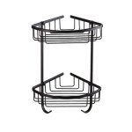 B Series - Corner Shelf Blackened Brass