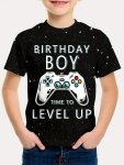 'birthday Boy' Gamepad Print T-Shirt Tees For Boys Casual Short Sleeve T-Shirt For Summer Spring Fall Tops As Gifts