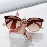 Round Frame Fashion Glasses For Women Men Anti Glare Sun Shades Glasses For Driving Beach Travel