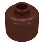 Parts Plain Minifigure Head Block Open Stud 3626B - Brown