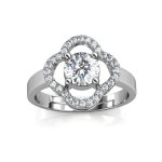 Cel Sta 925 Sterling Silver 0.50CT Moissanite Eternal Light Ring