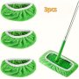 3PCS Ultra-soft Microfiber Mop Pads - Reusable & Washable Compatible With Swiffer Sweeper For Efficient Cleaning Of Hardwood Floors And Surfaces