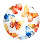 Watercolor Butterflies Round Tablecloth By Wikus Schalkwyk