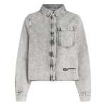 Bleached Denim Shirt -bleached Grey
