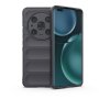 For Honor MAGIC4 Pro Magic Shield Tpu + Flannel Phone Case Dark Grey