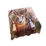 The Plains Springbok By Delene Lambert Square Tablecloth