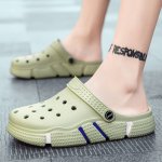 Unisex Clogs Garden Shoes Lightweight Non Slip Slides Slippers Casual Hollow Out Beach Sandals Adult's Footwear