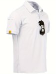 Men's Solid Color Golf Shirt Classic Short Sleeve Golf Shirt Comfort Fit For Summer Sport & Casual Outings