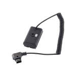 D-tap To NP-F550 Coiled Dummy Battery Cable