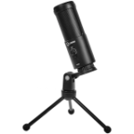Lorgar Voicer 521 Gaming Microphone Black USB Condenser MIC With Volume Knob 3.5MM Headphonejack Mute Button And LED Indicator P