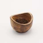 Terra Mango Wood Small Curved Bowl - Dark