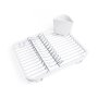 Umbra Sinkin Dish Rack White And Nickle